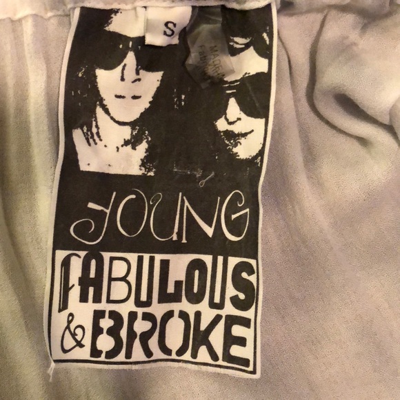 Young, Fabulous and Broke March Top in Gray Snakeskin Wash - Picture 8 of 11